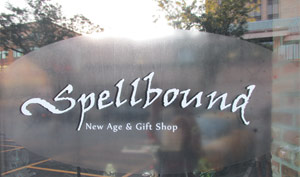 Photo of the Spellbound sign